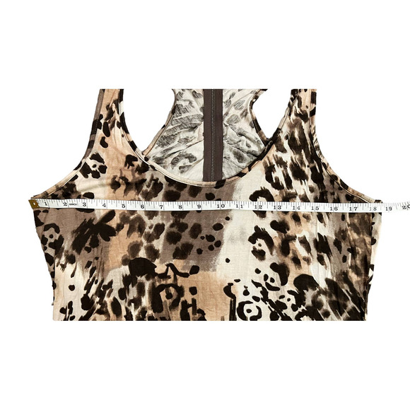🛍️ a.n.a. Cheetah Print Tank Top Womens Size L - Picture 4 of 6